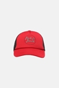 JACK & JONES-Ανδρικό καπέλο jockey JACK & JONES 12225708 JACDENNIS TRUCKER κόκκινο